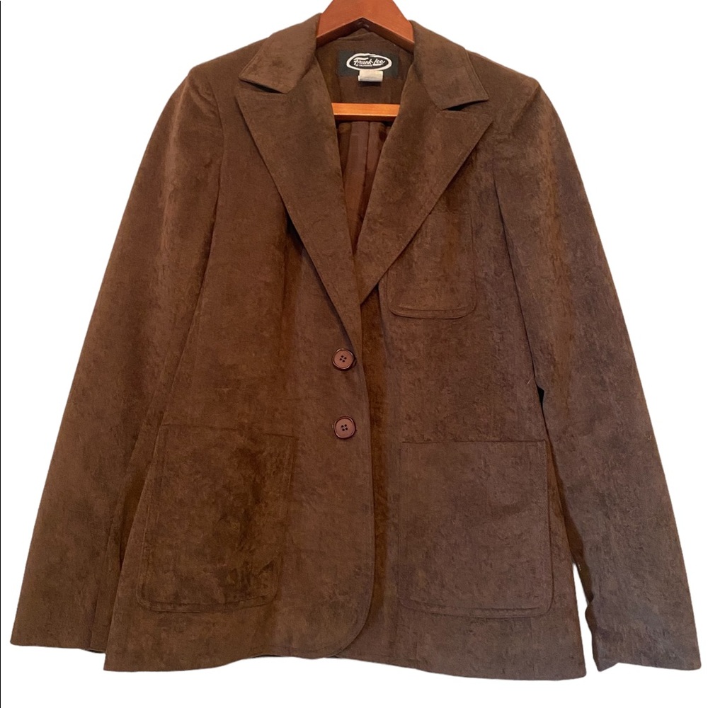 Vintage Frank Lee of California Dark Brown Blazer - Picture 1 of 11